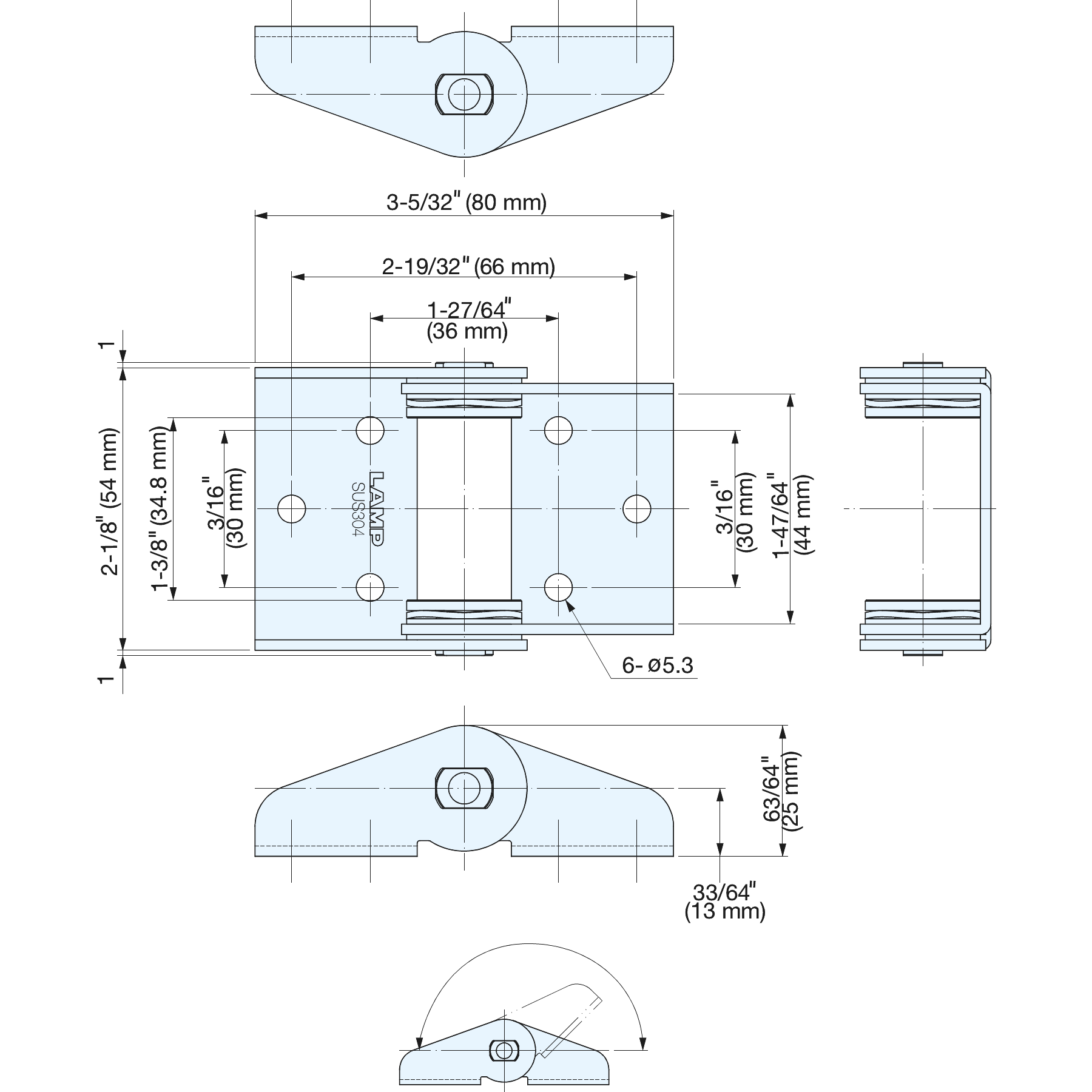 Friction Hinge 26.5 lbs/in Torque 1 Leaf Height 2-5/8 Open Width Sugatsune HG-TA30R 1 Leaf Height Right Hand 430 Stainless Steel 2-5/8 Open Width Pack of 1 Friction Hinge 26.5 lbs/in Torque 1 Leaf Height 2-5/8 Open Width Sugatsune HG-TA30R 1 Leaf Height Right Hand 430 Stainless Steel 2-5/8 Open Width Pack of 1